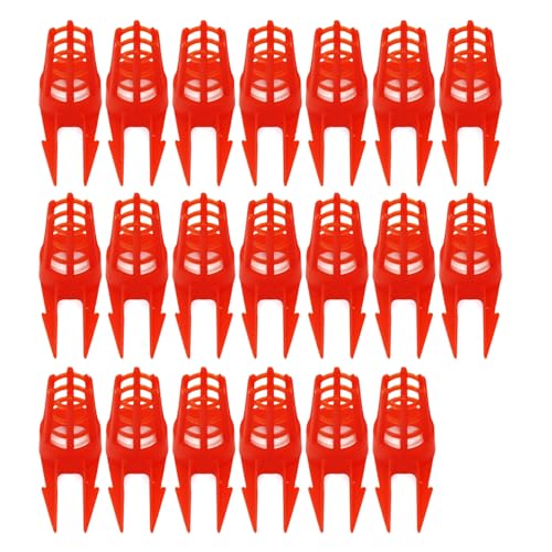 20Pcs Queen Bees Cages Opening Bees Queens Cage Protective Cell Beekeeping Rearing Cup Protective