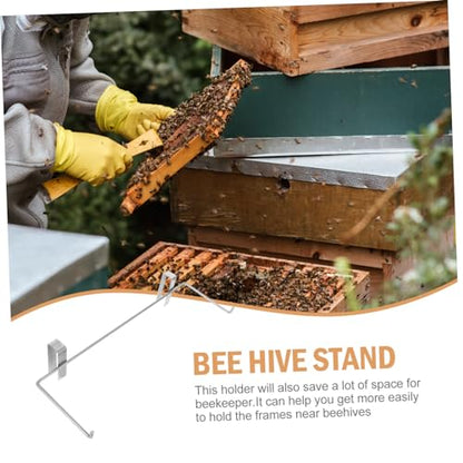YARNOW 2pcs Honey Bee Hive Frame Holder Beehive Rack Beekeeping Stand Storage Shelf Beehive Hanger