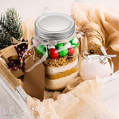 Chuangdi 30 Packs Mason Jar Lids Bulk Regular Mouth Canning Lids Leak Proof Secure Mason Storage Solid Caps(Silver,Steel) - color: Silver