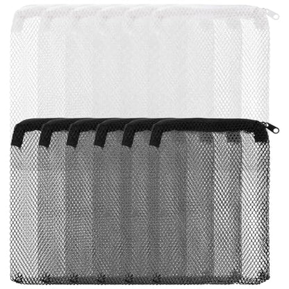 12 Pcs Aquarium Filter Media Bags, 8' X 6'' Extra Fine Mesh Bag Reusable | Aquarium Filter Media Bags with Zipper for Fish Tank Activated Carbon, Ceramic Rings