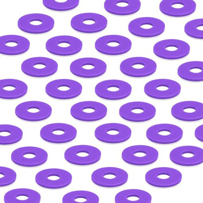 12Dopamine color Silicone Gaskets Washers Seals for Cap Swing Flip Top Bottle for Home Brew Beer Soda Bottle Sealing(flat,no cover) (Neon Purple) - color: Neon Purple