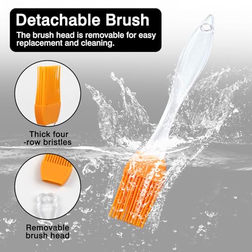 Silicone Pastry & Basting Brush – Heat-Resistant Cooking Brush for BBQ, Grill, Baking, and Kitchen Use