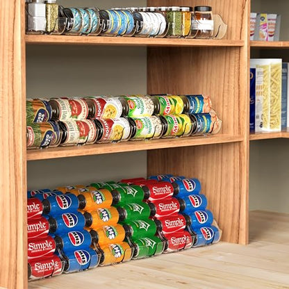 Simple Houseware Soda Can Organizer and Dispenser for Refrigerator / Pantry, Clear - size: 1 Pack, style: Standard Can