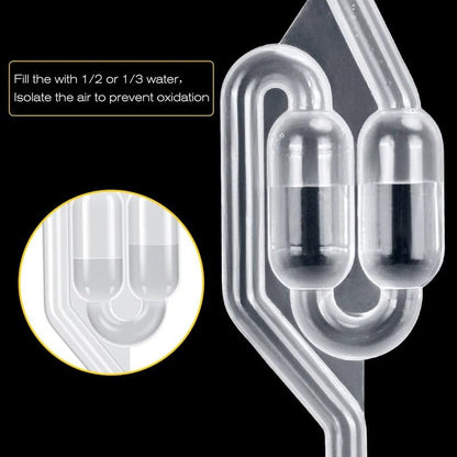 3 Pieces S-Shape Airlocks,Homebrew Bubble Airlock Carboys Stopper & Fermenter Seal Valve with Food Grade Grommets Wine Making(6 pack) - color: 6 pack