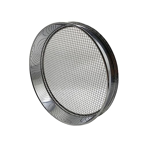 Soil Sieve for Garen -12 inches Soil Sifter for Rocks Compost-Sifting pan (1/4”Mesh Screen) - size: 1/4”Mesh Screen
