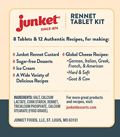 Junket Rennet Tablet Kit, 0.23 Ounces (Pack Of 12)
