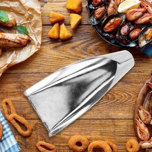 ABOOFAN Large Wide Mouth Funnel Jars Filling Tool Funnel Shovel Kitchen Gadgets for Filling Bottle Liquid and Solid 3.73" x 7.67", Mouth Size 1.97"