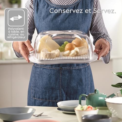 Snips Cheese Box | 3 Litres | Cheese Container | Food Container | White | Made in Italy | 0% Bpa