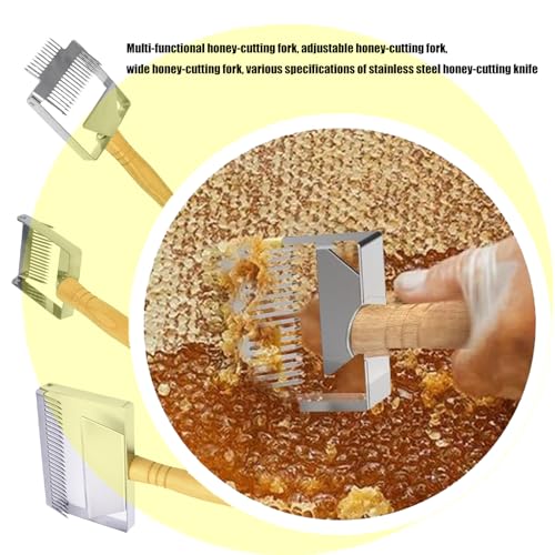 Beekeeping Tool Stainless Steel Uncapping Scraper for Smooth Process Uncapping Fork Shovel Tool - color: A