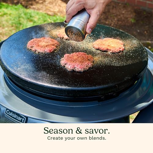 Cuisinart Smash Burger Kit, Cast Iron Press, Spatula, Seasoning Shaker and Patty Papers for Perfect Cookouts, Barbecues and Tailgates - color: Smashed Burger Kit, Cast Iron