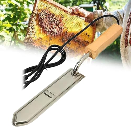 Electric Honey Uncapping Knife, Stainless Steel Honey Uncapping Scraper, Honey Wax Scraper, Easy to Clean, for Honey Beekeeping