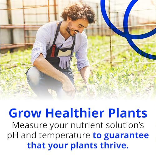 Bluelab pH Pen Meter and Probe Care Kit pH with Calibration Supplies, Storage Solution & Brush, Reliable Digital Tester for pH, Temperature in Growing Solutions, Optimal Plant Health and Yield - style: PH PEN + CARE KIT PH