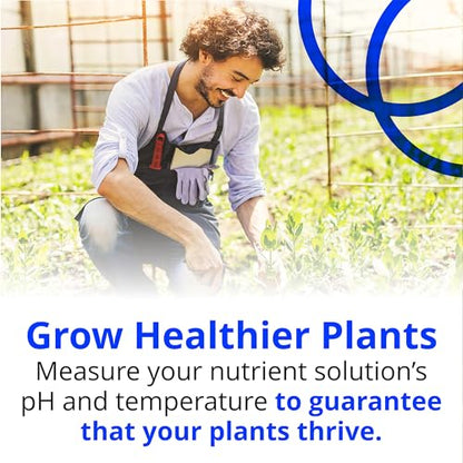 Bluelab pH Pen Meter and Probe Care Kit pH with Calibration Supplies, Storage Solution & Brush, Reliable Digital Tester for pH, Temperature in Growing Solutions, Optimal Plant Health and Yield - style: PH PEN + CARE KIT PH