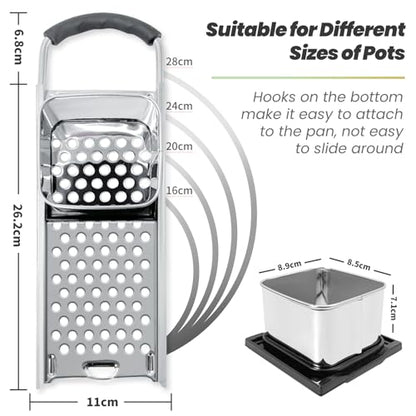 SPEENSUN Spaetzle Maker, Premium Grade Stainless Steel Spaetzle Press, Efficient Homemade Spaetzle and Knoepfle, Dishwasher Safe Spaetzle Noodle Maker with Comfort Handle for Pots Up to 30 CM - style: Spaetzle Maker