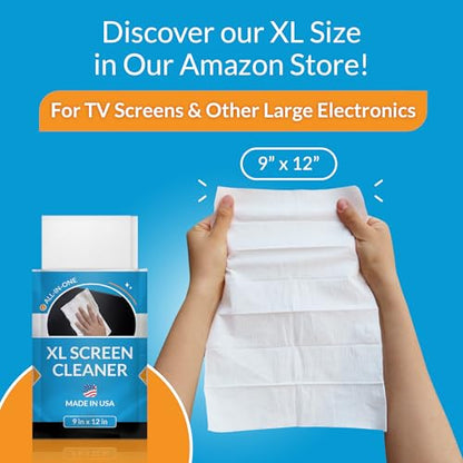 iCloth Screen Cleaner Wipes Individually Wrapped Travel Size Streak-Free (24 Large Wipes) - size: 24 Count (Pack of 1)