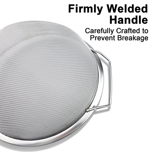 4 Packs Fine Mesh Paint Strainer 60 Mesh Stainless Steel Paint Filter Emulsion Honey Funnel Filter Paint Bucket Filter Tool Insert Strains