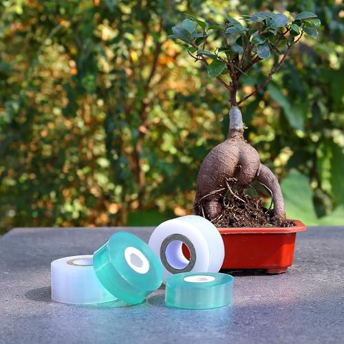 4 Pcs Grafting Tape for Fruit Trees,Garden Plant Nursery Tape Stretchable Self Adhesive Membrane Clear Floristry Film,Plant Repair Budding Tape