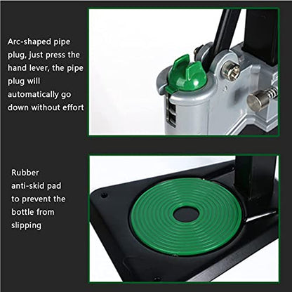Bench Bottle Capper Tool, Manual Beer Bottle Capping Machine with Non-Slip Pad, Manual Press Lever to Adjust Branches & Buttons for Homebrew Soda Soft Drink Home Brew Beer