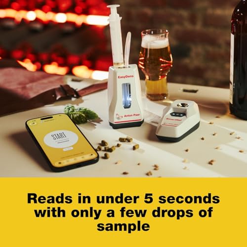 Alcohol Meter by Anton Paar – Includes EasyDens Hydrometer & SmartRef Refractometer | Direct ABV for Beer, Wine, Cider, Kombucha & Liqueur