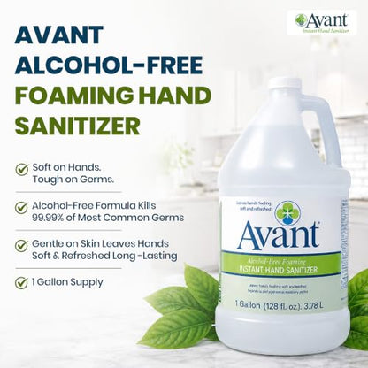 Avant® Alcohol-Free Foaming Hand Sanitizer, 1 Gallon refill - size: 128 Fl Oz (Pack of 1)