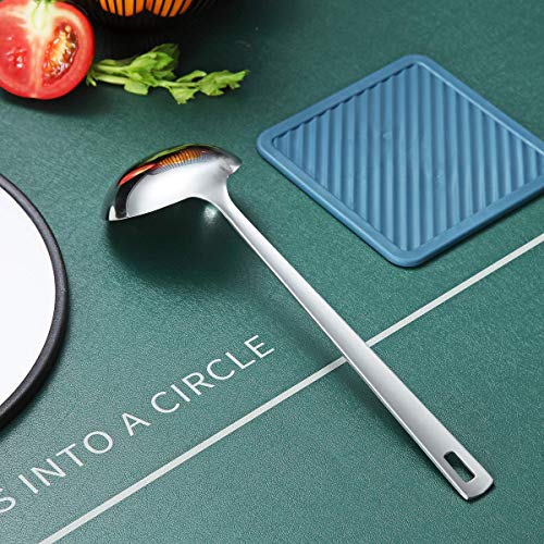 Stainless Steel Ladle, Berglander Soup Ladle, Cooking Ladle, Kitchen Ladle, Metal Soup Spoon For Cooking Non-Stick And Heat Resistant, Dishwasher Safe, Easy to Clean - size: G. Ladle