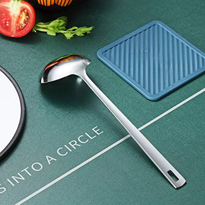 Stainless Steel Ladle, Berglander Soup Ladle, Cooking Ladle, Kitchen Ladle, Metal Soup Spoon For Cooking Non-Stick And Heat Resistant, Dishwasher Safe, Easy to Clean - size: G. Ladle