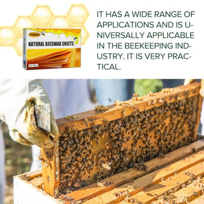 anso 10/30 Pcs Beeswax Sheets Honeycomb Foundation Wax Frames Beekeeping Honey Bee Hive 5.11inch X 3.54inch (30Pcs) - color: 30pcs
