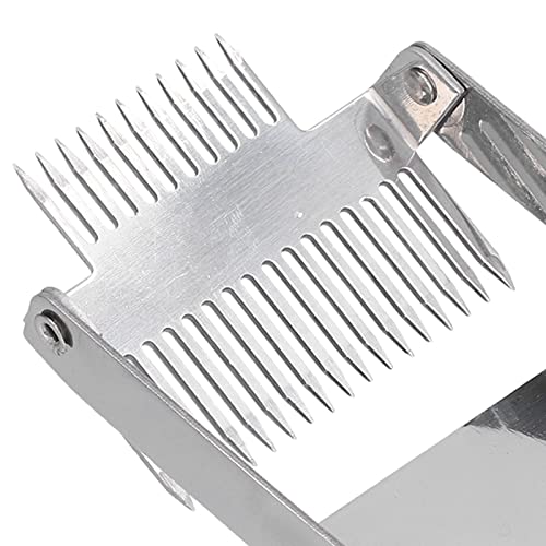 Qiilu Honey Scraper Tool Uncapping Fork Double Head Honey Cutting Fork Beekeeping Equipment for Beekeepers (Stainless Steel Handle Double Ended)