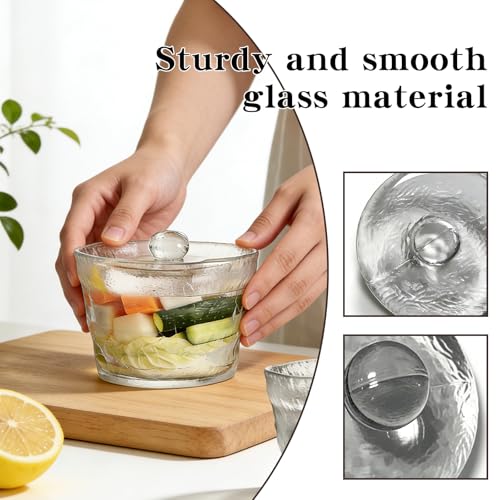 2-Pack Fermentation Weight, 3.78-Inch Glass Weights for Fermenting – Fit Wide Mouth Mason Jars, Reusable for Sauerkraut/Kimchi
