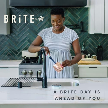 Brite by Scotch-Brite Limited Edition 2-in-1 Straw and Bottle Brush Set, Sleek and Stylish Bottle Cleaner Brush with 360-Degree Bristles and Hidden Straw Brush - size: (Pack of 1)