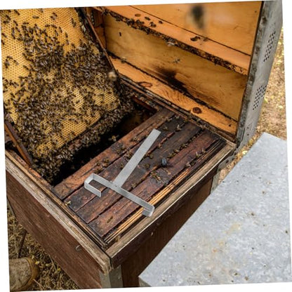 Sosoport 2pcs Beehive Frame Holder Stand Bee Frame Holder Beekeeper Tools Stainless Steel