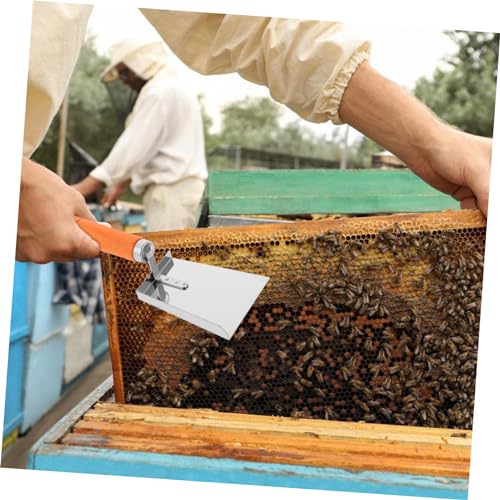 MERRYHAPY Stainless Steel Beehive Cleaner Bee Frame Scooper Hive Beehive Scraping Tool Easy to Use Beekeeping Equipment