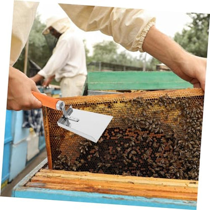 MERRYHAPY Stainless Steel Beehive Cleaner Bee Frame Scooper Hive Beehive Scraping Tool Easy to Use Beekeeping Equipment