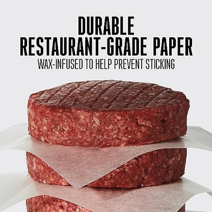 Weston Hamburger Patty Paper, 5.5” x 5.5” Squares, Waxed, Durable & Restaurant Grade, Separates Meats, Cheese and Baked Goods, Made in USA, 1000 Count (10-0102-W),White (Pack of 6) - size: 1000 Count (Pack of 6)