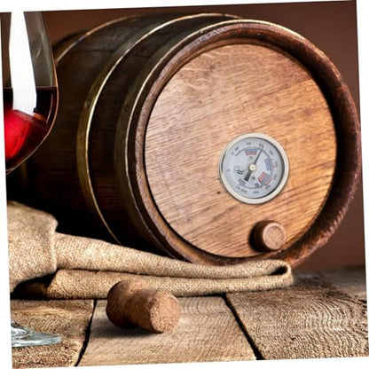 Ciieeo Stainless Steel Wine Thermometer with Threaded Design High Precision Dial Temperature Gauge for Winemaking Brewing and Reusable Stainless Steel