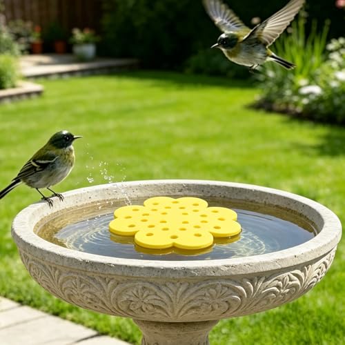 KICHOUSE 5pcs Floating Bee Feeding Island: Floating Beekeeping Waterer Station - Beehive Butterfly Waterer Dispenser EVA Foam Drinker for Bee Drinking Station in Apiary