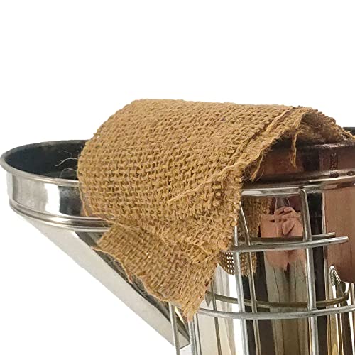 2 lb Bee Smoker Fuel for Beekeeping – Jute Burlap Smoker Fuel Rolls, Easy to Light with Match or Lighter, Long Continuous Burn, Produces Clean & Cool Smoke for Beehive Smoker