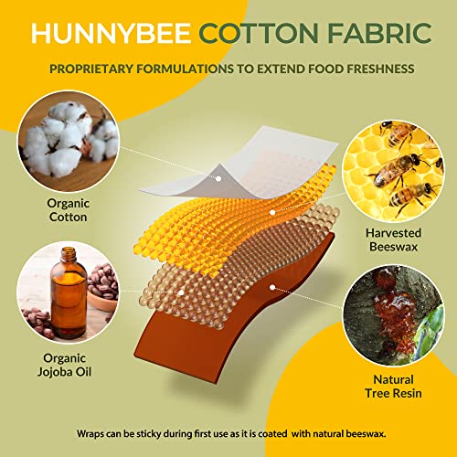 Trifecta Living Co. Versatile Beeswax Wraps,Set of 7-Fresh Food Keeper, Durable & Easily Cleaned, Sustainable Step Towards a Zero-Waste Kitchen, Unique Designs (Honeycomb, Lemon, Tropical Animals)