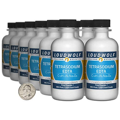 Tetrasodium EDTA / 3 Pounds / 12 Bottles / 99% Pure USP Food Grade/Fine Powder - size: 3 Pounds in 12 Bottles