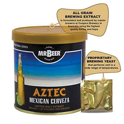 Mr. Beer Aztec Mexican Cerveza 2 Gallon Homebrewing Refill - style: Aztec Mexican Cerveza