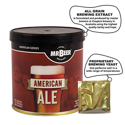 Mr. Beer American Ale Light 2 Gallon Homebrewing Refill - style: American Ale