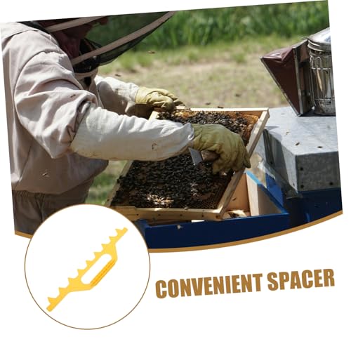 GALPADA Plastic Beehive Frame Spacer Tool for Beekeeping Sturdy Hive Scraper Strip 10-Pack Plastic Frame Holder for Honey Production