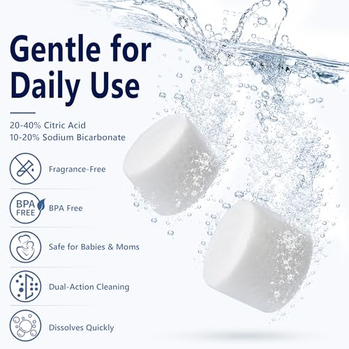 Solid Detergent Baby-Safe Tablets for All Baby Bottle Washer