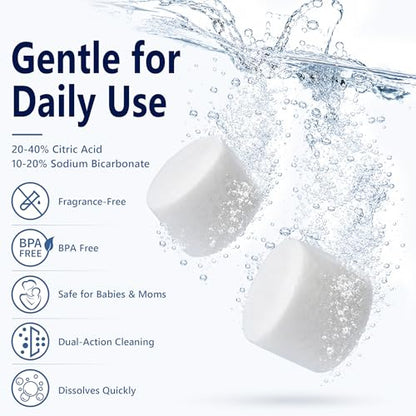 Solid Detergent Baby-Safe Tablets for All Baby Bottle Washer