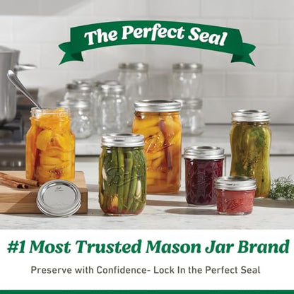 Ball Regular Mouth Easy Label Glass Mason Jars with Lids and Bands, Used for Canning, Pickling, Juice, Jam, Jelly, Quart Size 32 Ounce (Pack of 2) - size: 32 Ounce (Pack of 2)