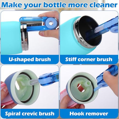 Palksky Water Bottle Cleaning Brush Kit, Brush and Straw Cleaner for Owala, 5 PCS - size: 5 Pack