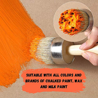 Mr. Pen Chalk & Wax Paint Brush, 2 Inch Round | Furniture Chalk Paint Brushes - size: 2 inch