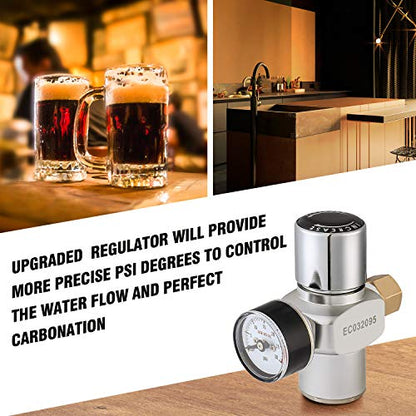 TMCRAFT 128OZ Double-Walled Mini Keg Growler, Pressurized Home Beer Dispenser System with Detachable Faucet and Regulator Keep Fresh and Carbonation for Craft Beer Draft/Homebrew