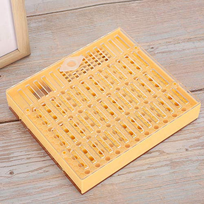 Queen Bee Incubator, Plastic Bee Grafting Less Larva Moving Breeding Box, Beekeeper Tool for Raising Queen Cells with Cups
