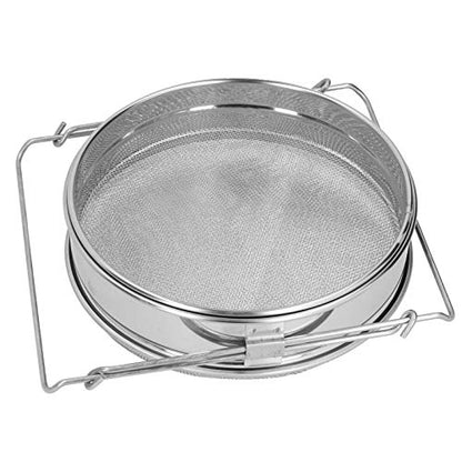 Honey Stainless Steel Beekeeping Double Honey Sieve Strainer Apiary Equipment Durable Has Service FilterHoney StrainerStainless Steel FilterDouble Sieve